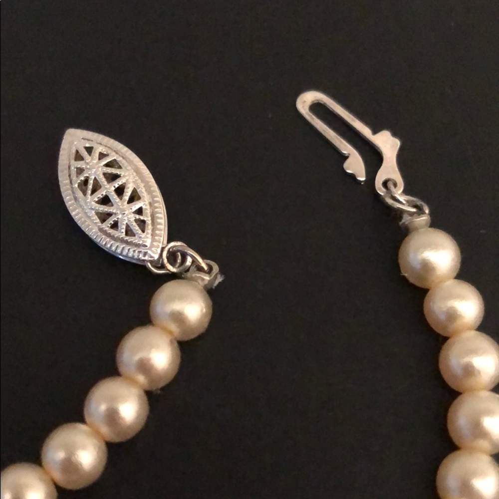 VINTAGE 1950’s RETRO CULTURED PEARL CHOKER - Picture 4 of 14